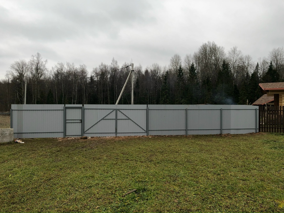 Забор из профлиста